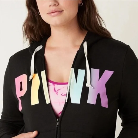 Pink Victoria Secret Gradient Classic Logo 2-PC Set /2-Pair Logo Panties SZ-LG - Picture 9 of 16